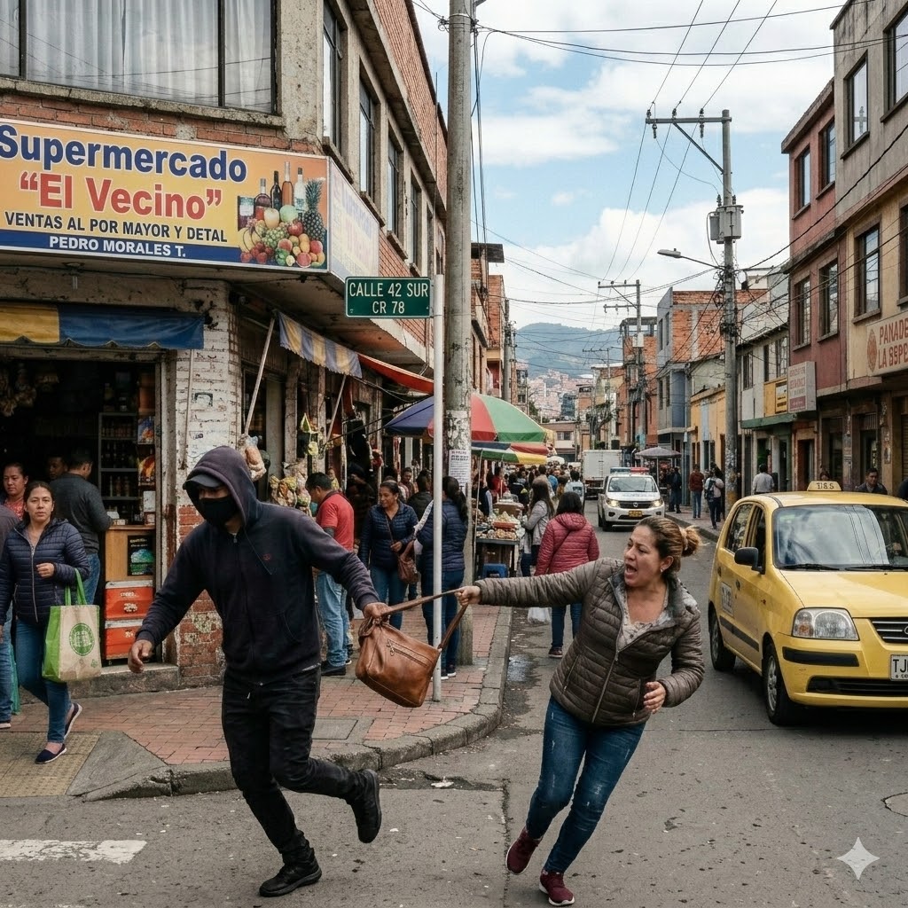 Más del 60% de los robos ocurren en lugares sin sistemas de vigilancia visibles.